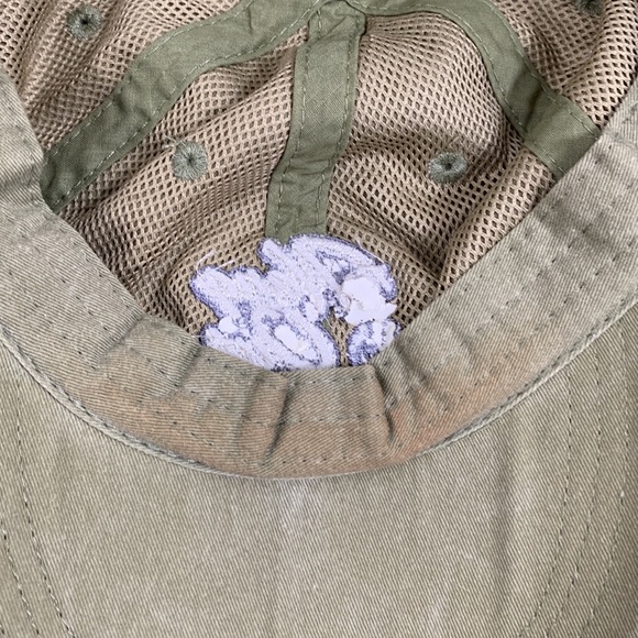 The Hang Out Bar & Grill Baseball Hat Unisex Adjustable Olive Green Strapback - Picture 11 of 15